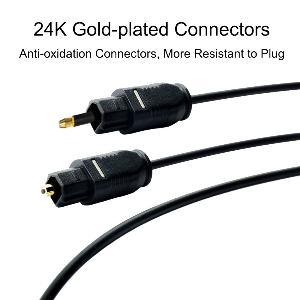 Gold-plated Connector 3.5mm to - Optical Audio Cable Toslink Gold Plated ulasan dan harga