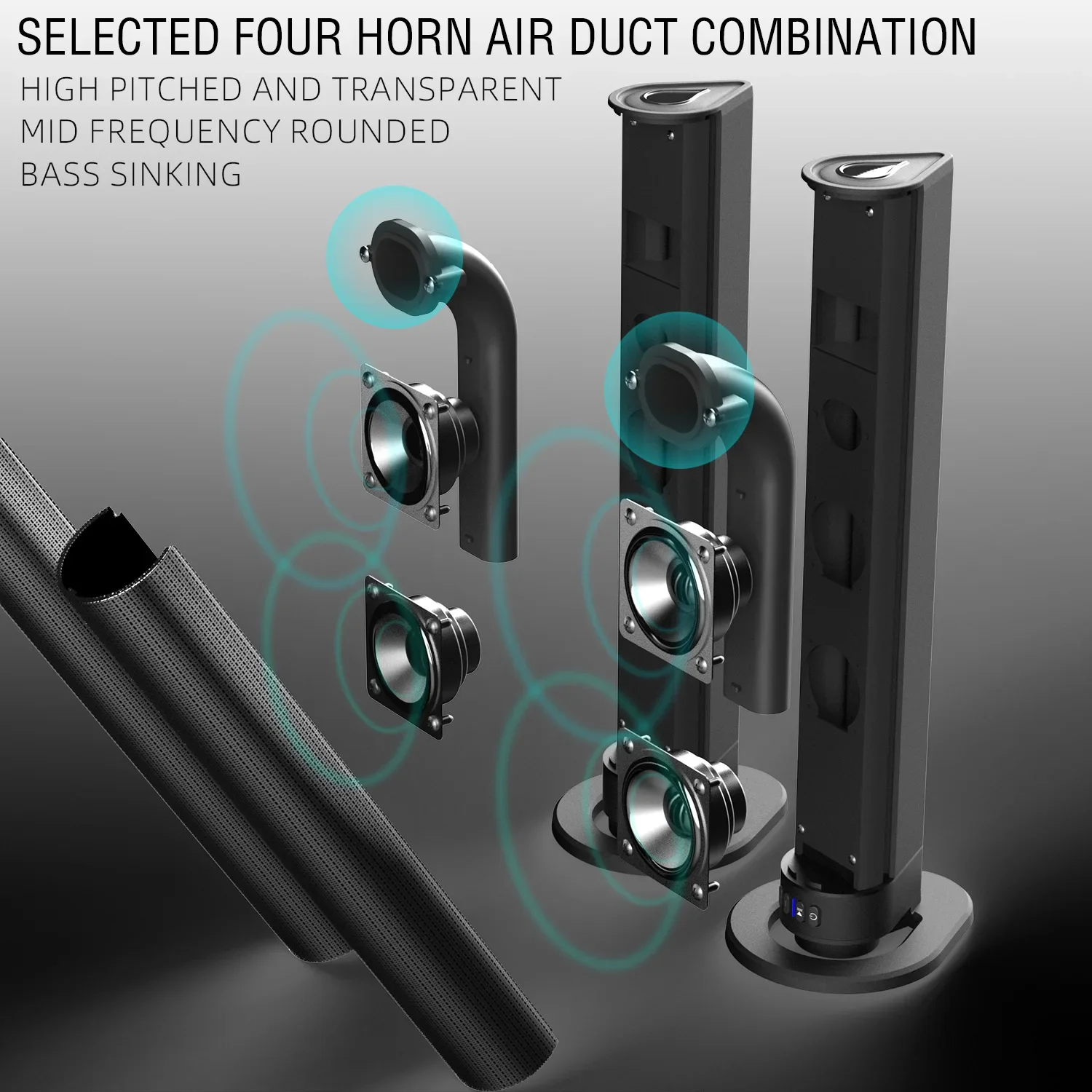 120W BS-56 TV Bluetooth Speake - Tv Soundbar Optical Bluetooth 120W ulasan dan harga