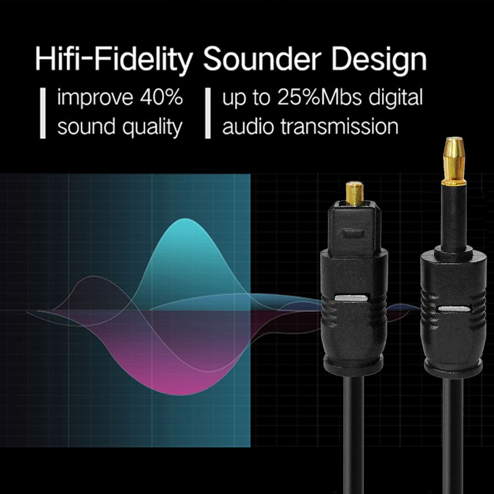 Gold-plated Connector Optical  - Optical Audio Cable Toslink Gold Plated ulasan dan harga
