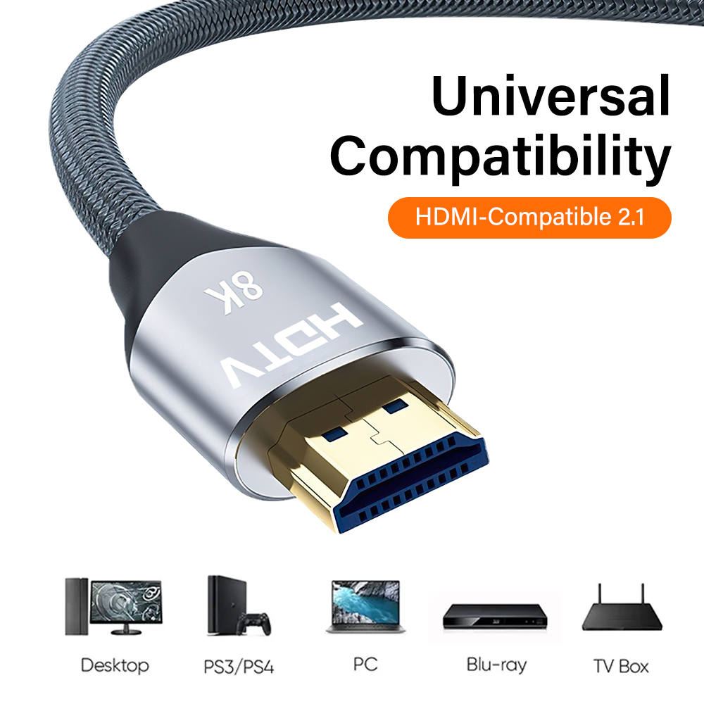 8K HDMI 2.1 Cable 48Gbps 8K@60 - Hdmi 2.1 Cable 8K 60Hz 48Gbps Earc ulasan dan harga