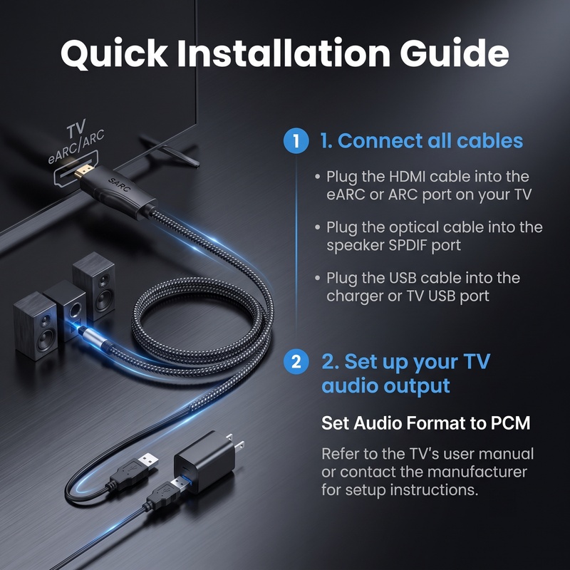 HDMI EARC ARC to Optical SPDIF - Dolby Atmos Soundbar Hdmi Earc ulasan dan harga