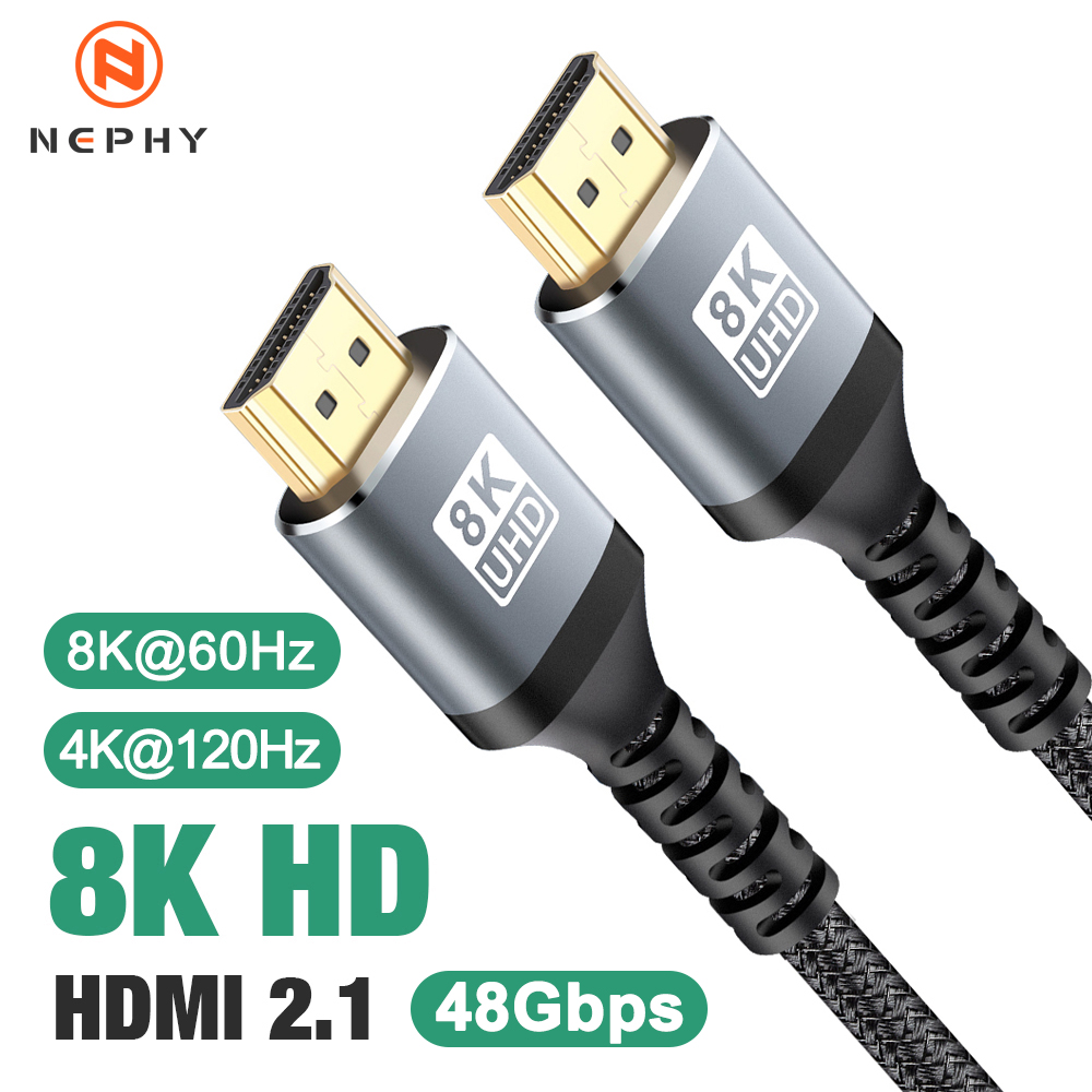 8K HDMI 2.1 Cable 48Gbps 8K@60 - Hdmi 2.1 Cable 8K 60Hz 48Gbps Earc ulasan dan harga