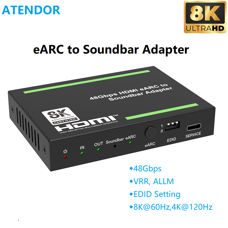 ATENDOR 8K HDMI 2.1 EARC Sound - Dolby Atmos Soundbar Hdmi Earc ulasan dan harga
