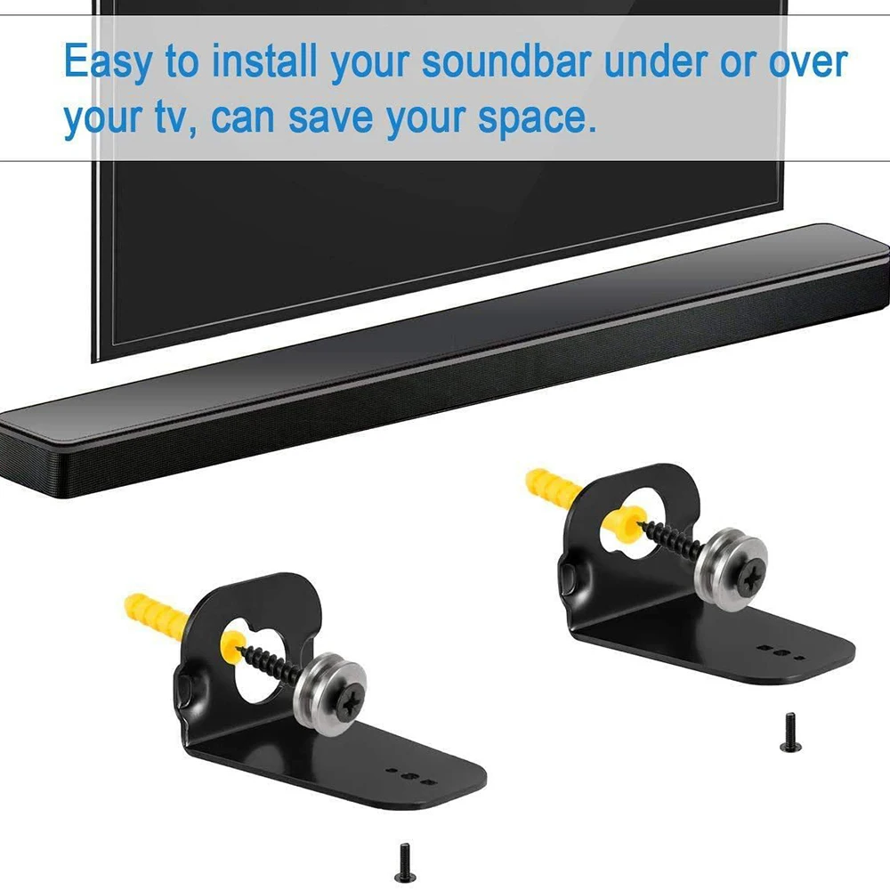2pcs/set Soundbar Wall Mount B - Speaker Wall Ceiling Mount Bracket ulasan dan harga