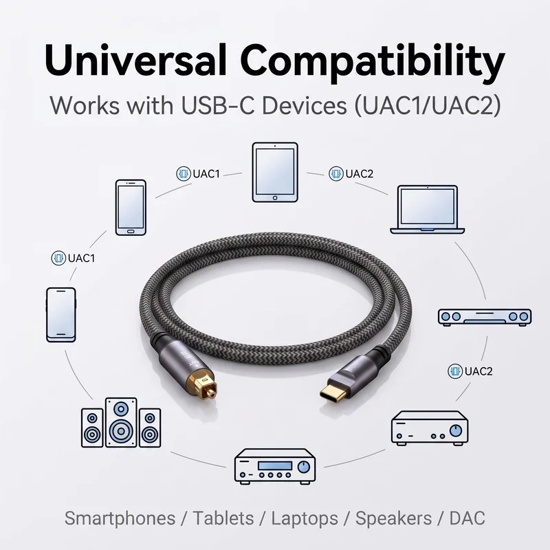 USB C to Optical SPDIF Toslink - Optical Audio Cable Toslink Gold Plated ulasan dan harga