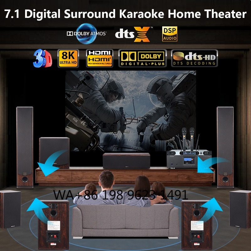 7.1 Tower Home Theater System  - Home Theater System 7.1 Surround Sound ulasan dan harga