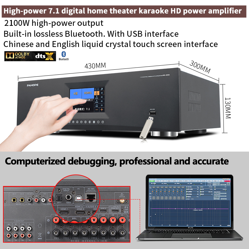 7.1 Tower Home Theater System  - Home Theater System 7.1 Surround Sound ulasan dan harga