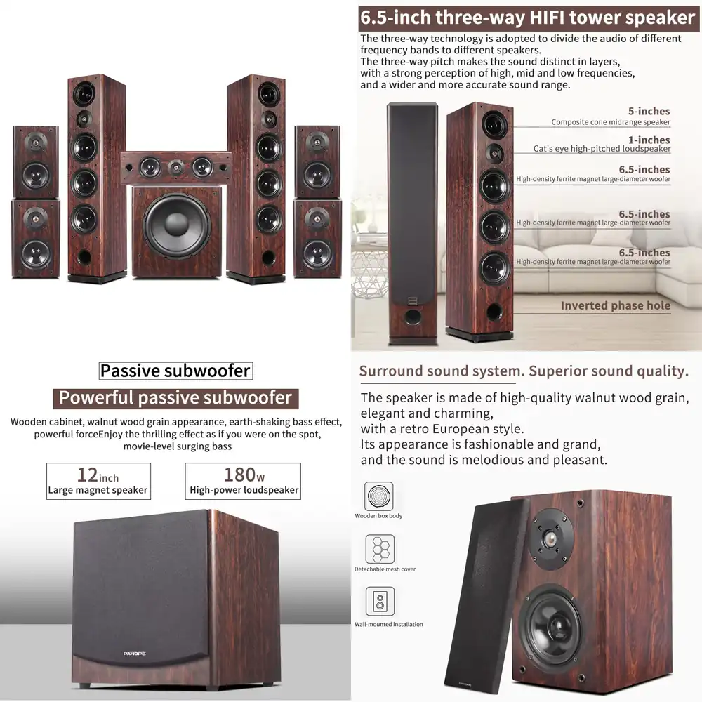 7.1 Tower Home Theater System  - Home Theater System 7.1 Surround Sound ulasan dan harga