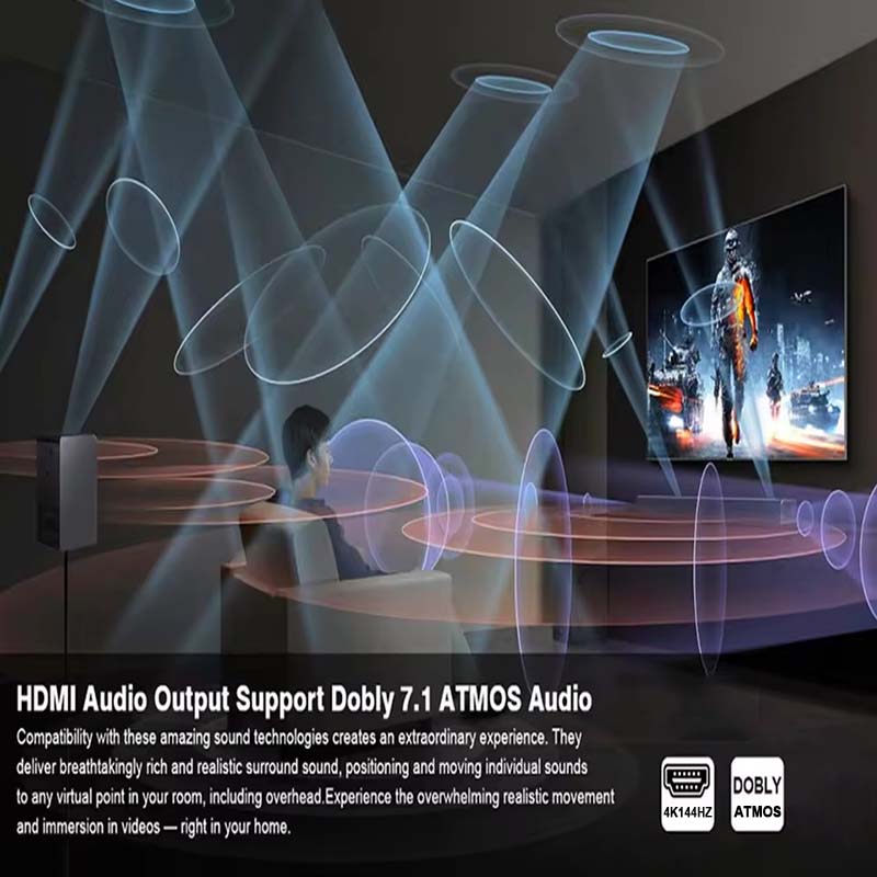 8K HDMI Audio Extractor 4K@120 - Dolby Atmos Soundbar Hdmi Earc ulasan dan harga