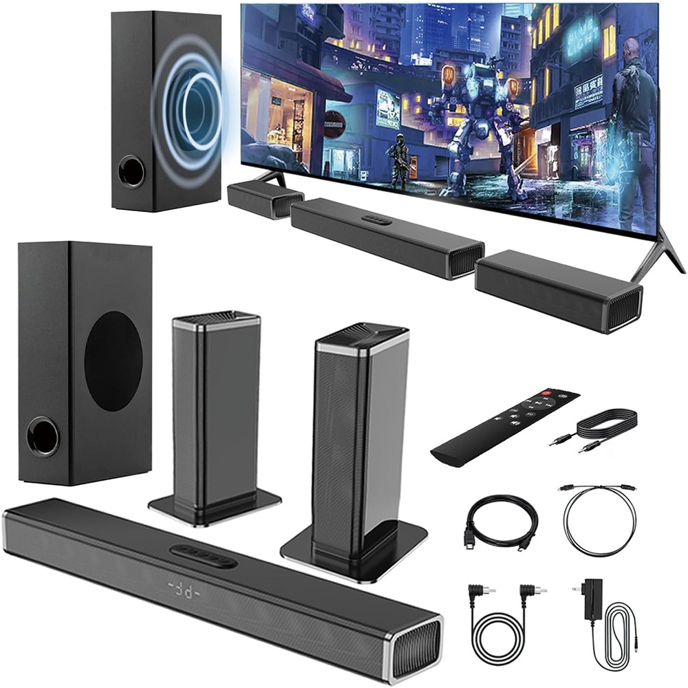 Samtronic Wireless Speaker 5.1 - Soundbar With Wireless Subwoofer 5.1Ch ulasan dan harga