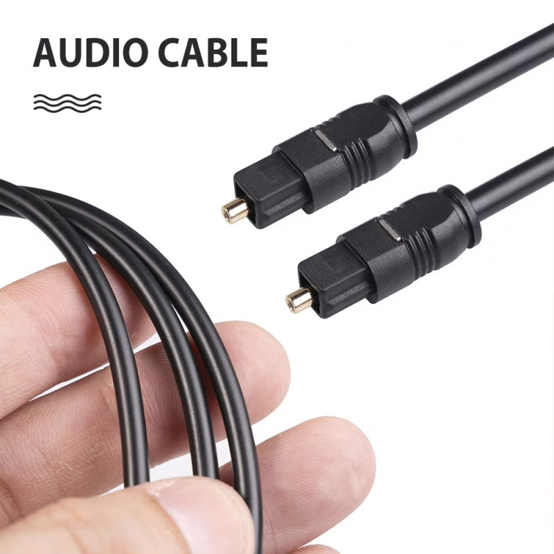 1/2/3pcs High Quality SPDIF MD - Optical Audio Cable Toslink Gold Plated ulasan dan harga