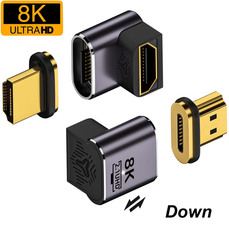 Elbow HDMI-Compatible 2.1 Male - Hdmi 2.1 Cable 8K 60Hz 48Gbps Earc ulasan dan harga