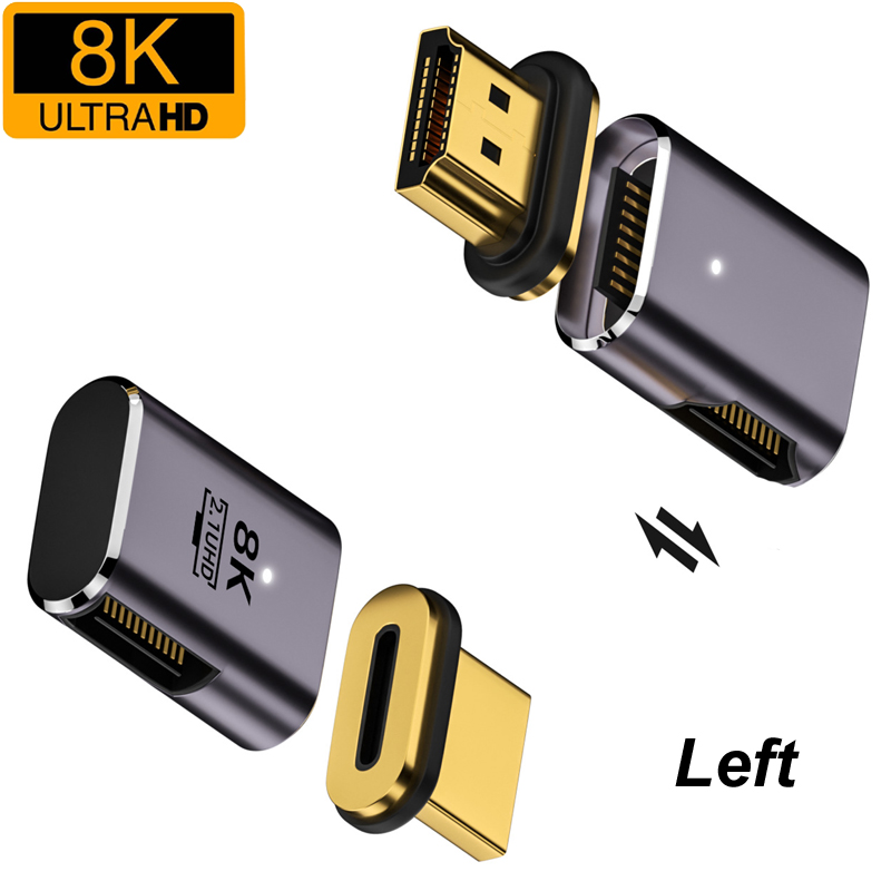 Elbow HDMI-Compatible 2.1 Male - Hdmi 2.1 Cable 8K 60Hz 48Gbps Earc ulasan dan harga