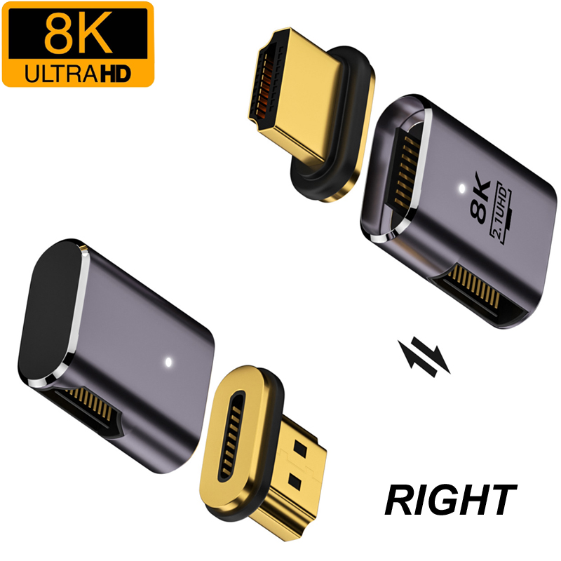 Elbow HDMI-Compatible 2.1 Male - Hdmi 2.1 Cable 8K 60Hz 48Gbps Earc ulasan dan harga