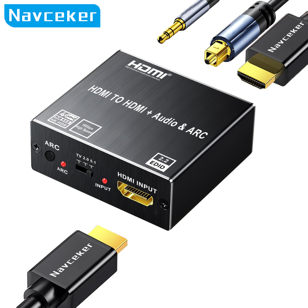 Navceker HDMI Audio Extractor  - Dolby Atmos Soundbar Hdmi Earc ulasan dan harga