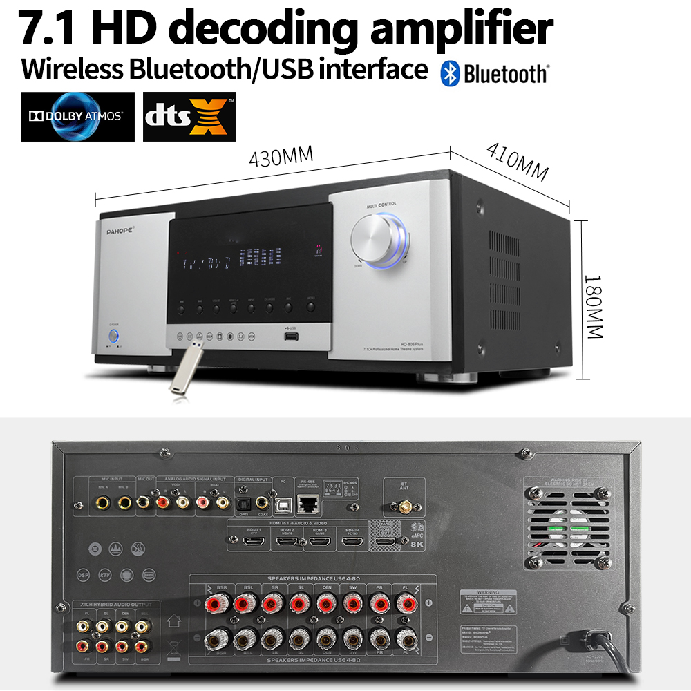7.1 Tower Home Theater System  - Home Theater System 7.1 Surround Sound ulasan dan harga
