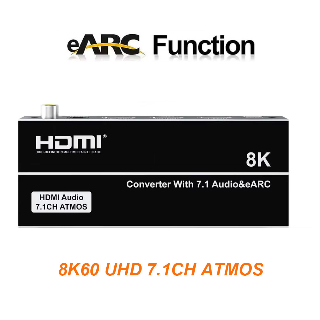 8K 60Hz HDMI EARC Return Audio - Dolby Atmos Soundbar Hdmi Earc ulasan dan harga