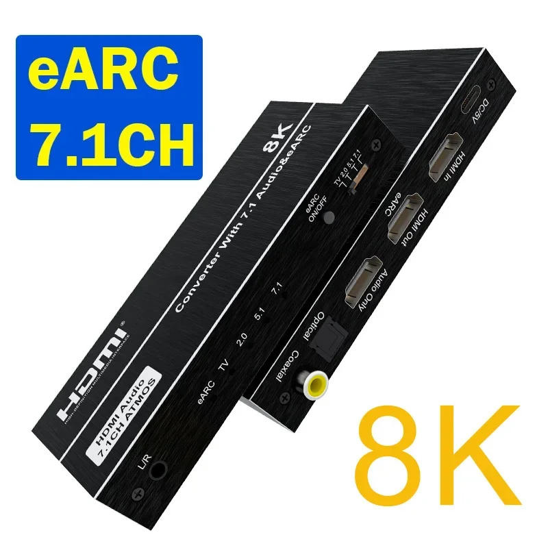 8K 60Hz HDMI EARC Return Audio - Dolby Atmos Soundbar Hdmi Earc ulasan dan harga