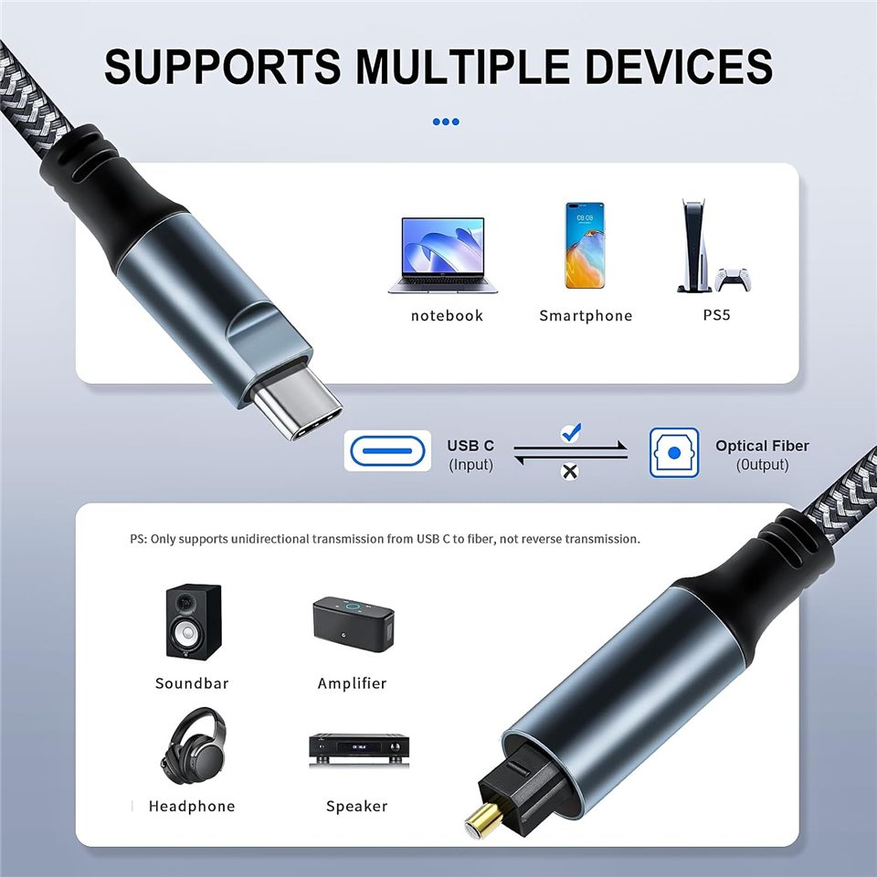 USB Type C to Optical SPDIF To - Optical Audio Cable Toslink Gold Plated ulasan dan harga