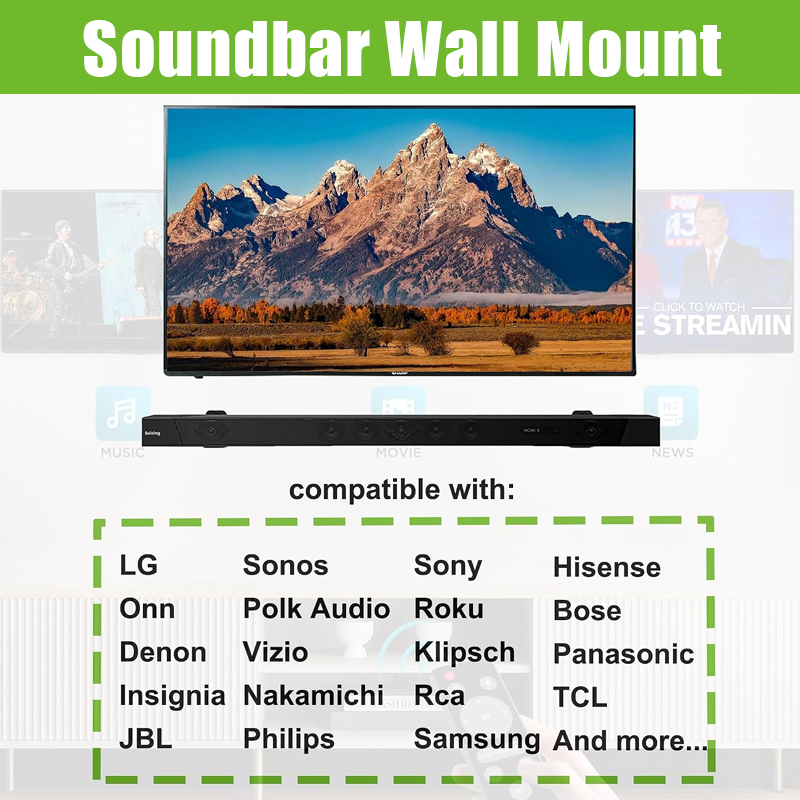 2PCS Soundbar Wall Mount Unive - Soundbar Wall Mount Bracket Universal ulasan dan harga