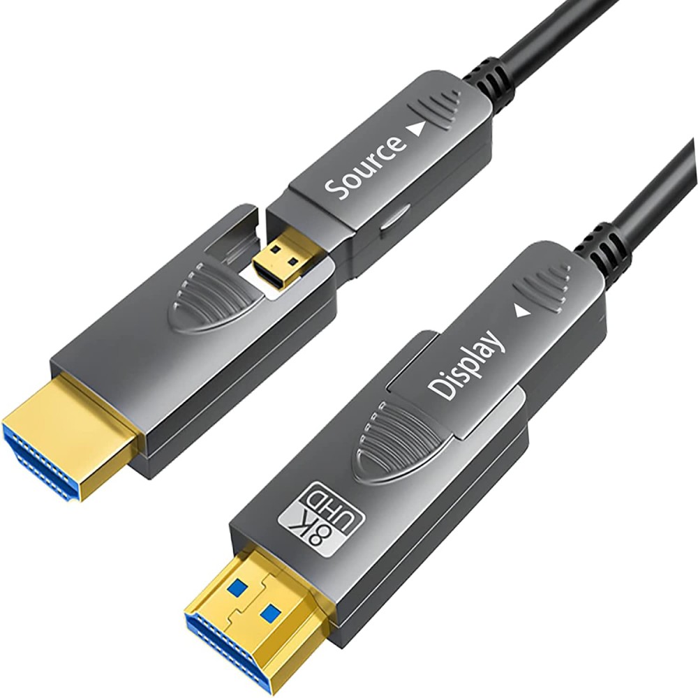 8K Fiber Optic HDMI 2.1 Cable  - Hdmi 2.1 Cable 8K 60Hz 48Gbps Earc ulasan dan harga