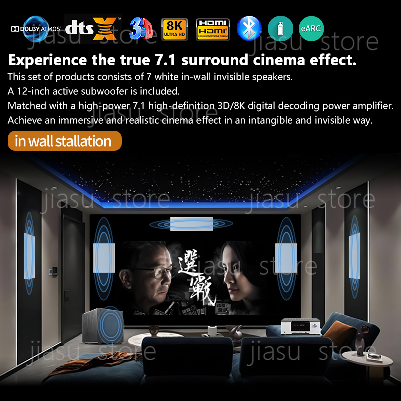 7.1 DTS In-Wall Home Theater S - Home Theater System 7.1 Surround Sound ulasan dan harga