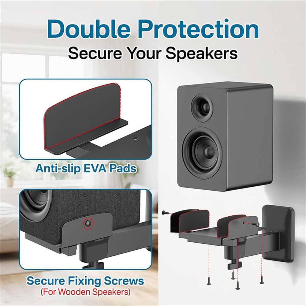 Double Clamp Speaker Wall Moun - Speaker Wall Ceiling Mount Bracket ulasan dan harga