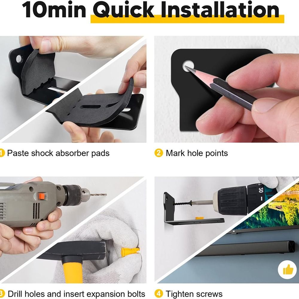 Accessories Wall Mount Sound B - Soundbar Wall Mount Bracket Universal ulasan dan harga