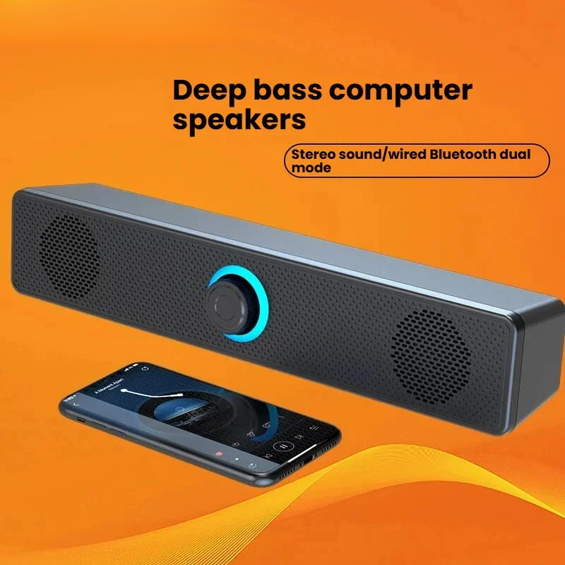 Stereo Computer Speaker Bar wi - Compact Soundbar For Pc Monitor ulasan dan harga