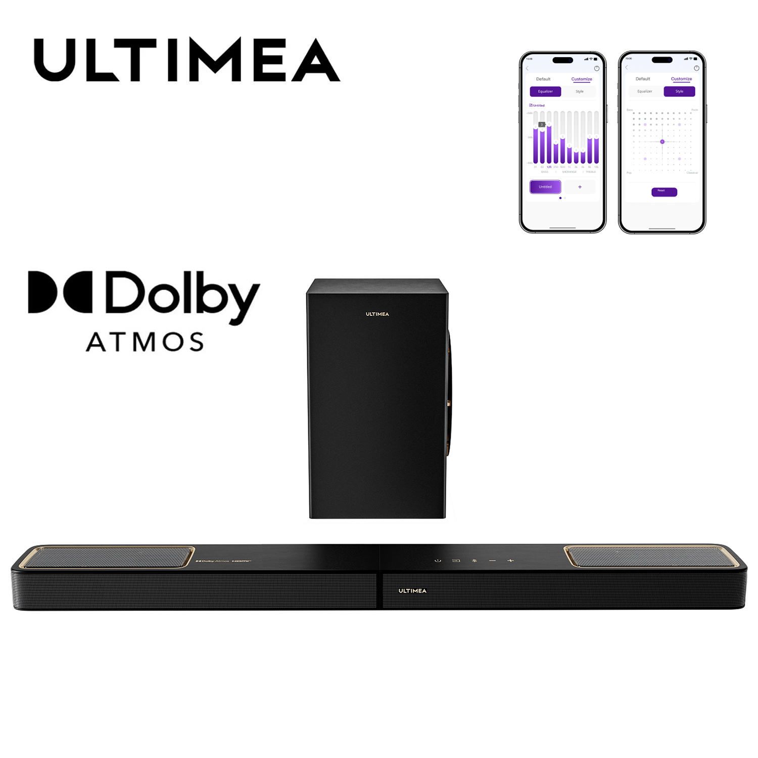 ULTIMEA 3.1.2ch Soundbar with  - Dolby Atmos Soundbar Hdmi Earc ulasan dan harga