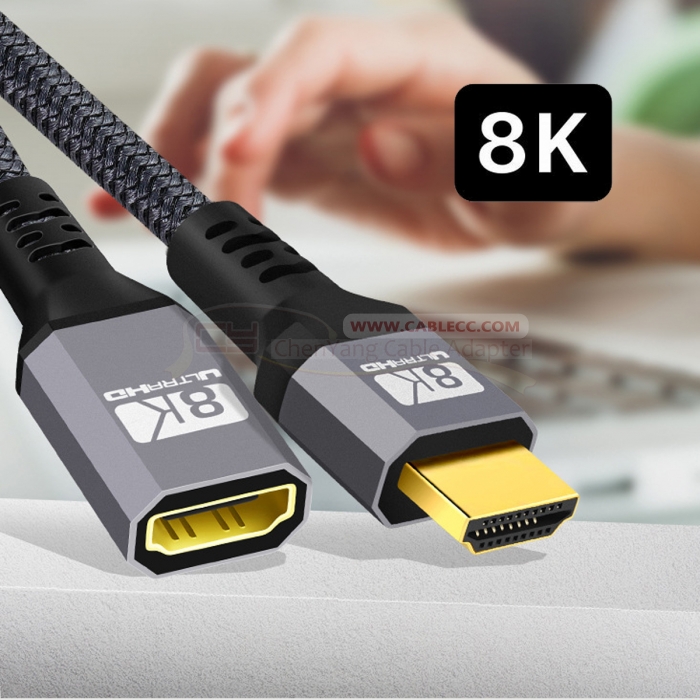 HDMI 2.1 Extension Cable 8K HD - Hdmi 2.1 Cable 8K 60Hz 48Gbps Earc ulasan dan harga